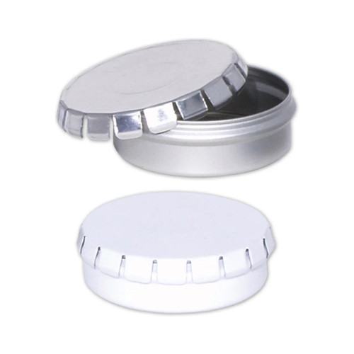 Platinum or White Round Clic-Clac Tin Collection