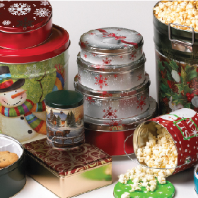 Decorative Tin Containers