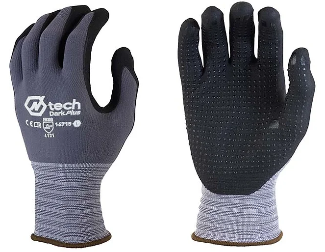 Dotted Palm Foam Nitrile Glove - D - X-Large