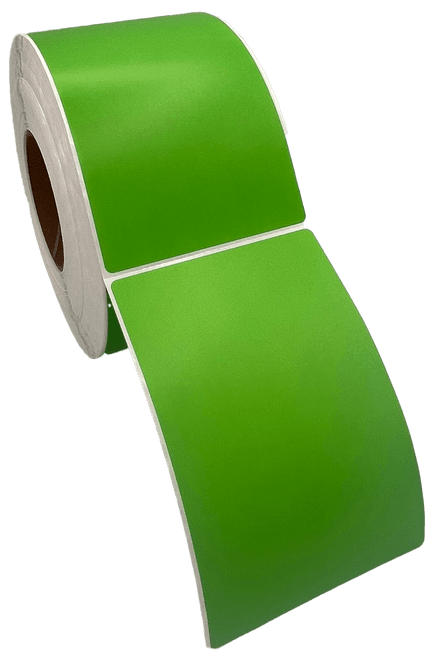 4" x 6" Green Direct Thermal Label 3"core 8"OD