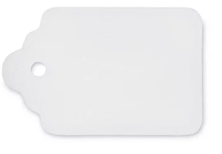 GARVEY PRODUCTS FREEDOM PRE-CUT TAGS, WHITE 1,000/BOX (TAGS-44100)