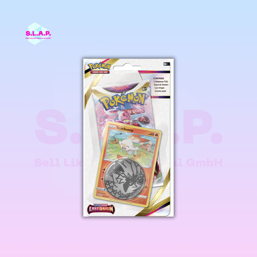 POKEMON SWORD & SHIELD LOST ORIGIN BLISTER BUNDLE SCORBUNNY ENGLISH SEALED OVP