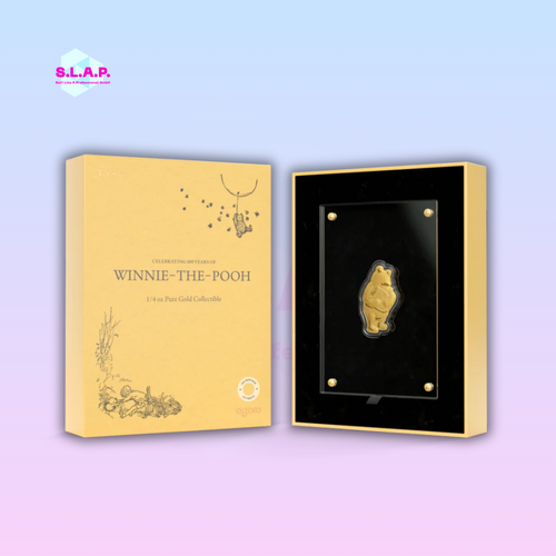 Winnie the Pooh Agoro Celebrating 100 Years 1/4 oz Gold Collectible Coin OVP