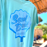 Soul Beach Motel Aqua Organic Tee