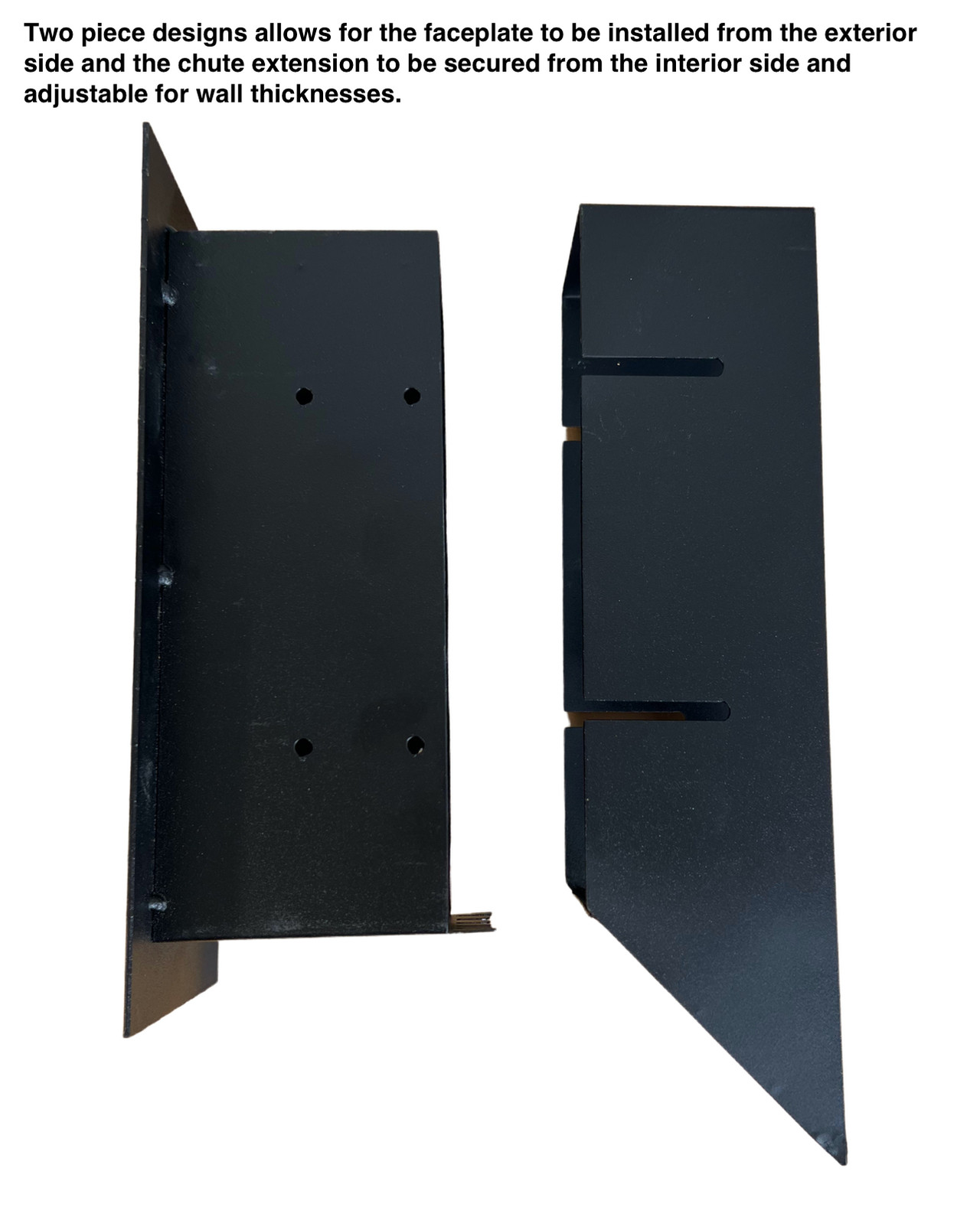 Mail Drop Through Wall Vertical