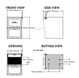 Column Locking Mailbox (Brick or Stone Enclosures)