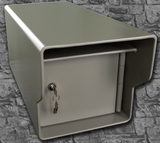 Heavy Duty Locking Mailbox Standard Gray