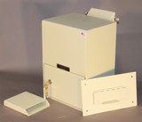 Locking Through The Wall Drop Box  in almond