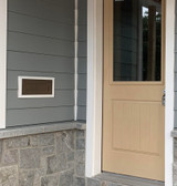 Installed mail slot castle box through the wall drop