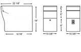 Dimensions of extra Large Mailbox Locking Summit 