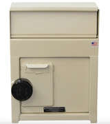 Front view High Security Wall Mounted Payment Drop Box 