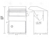 Large Outdoor Secure Payment Locking Dimensions