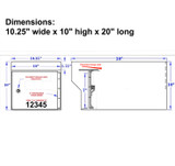 Outdoor Direct Weather Payment Dropbox drawing dimensions