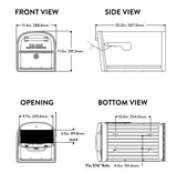 Traditional Locking Mailbox Front and Rear Access