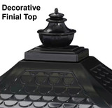 Victorian Locking Mailbox  Finial Top