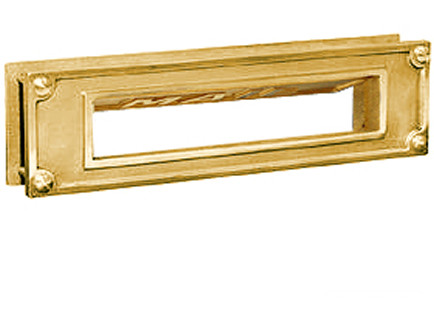 Embossed Brass Door Mail Slot Mail Slots Residential and Commercial