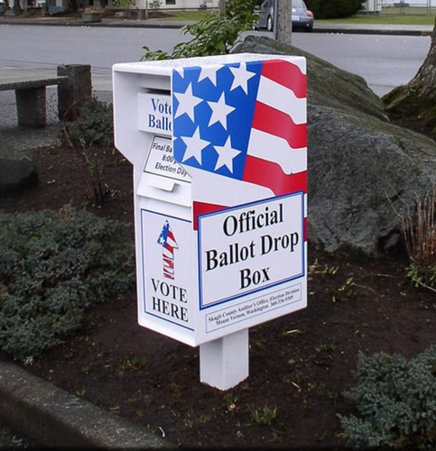 Outdoor ballot dropbox high security 