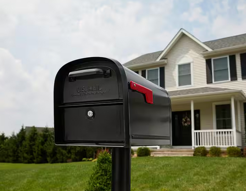 Traditional Locking Mailbox Front and Rear Access
