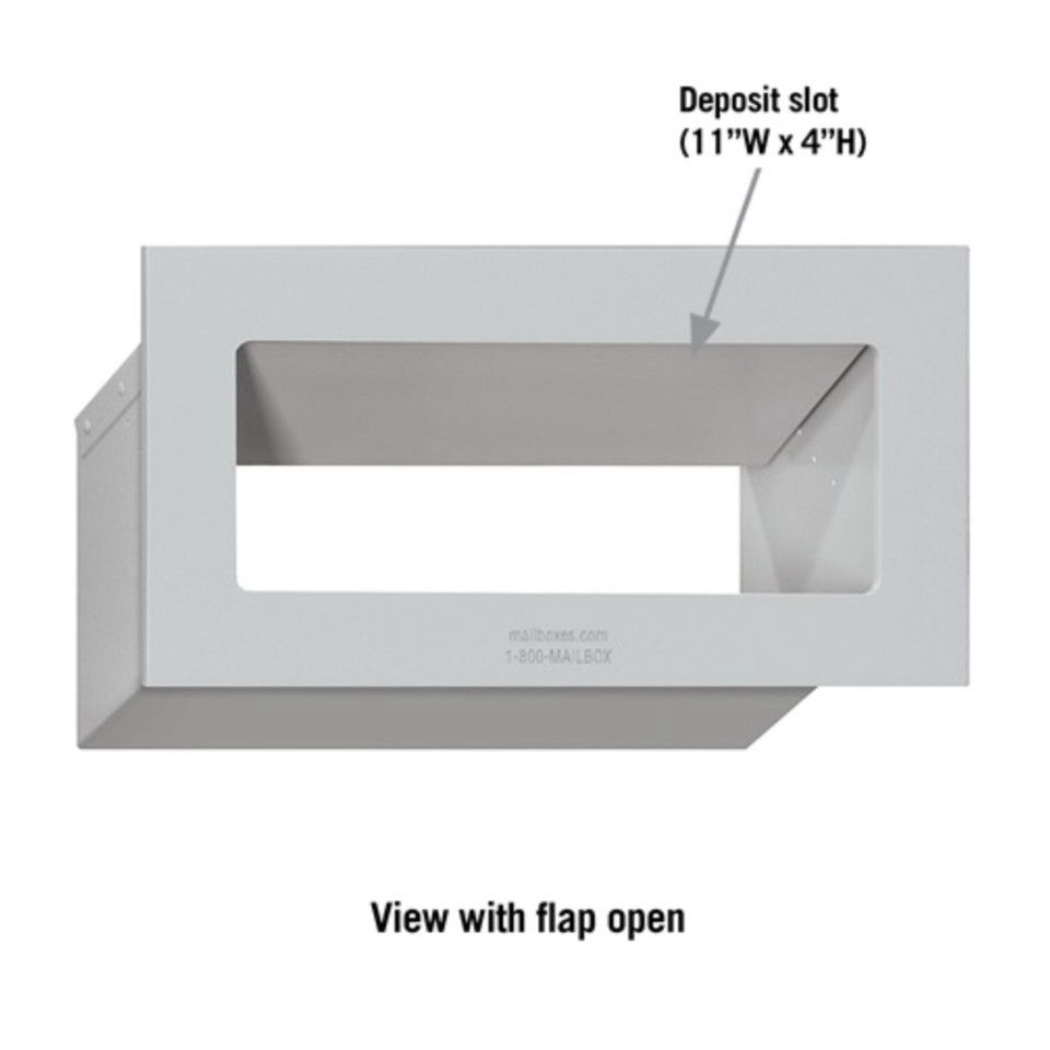 Wall Mail Drop Slot through the wall mail slot