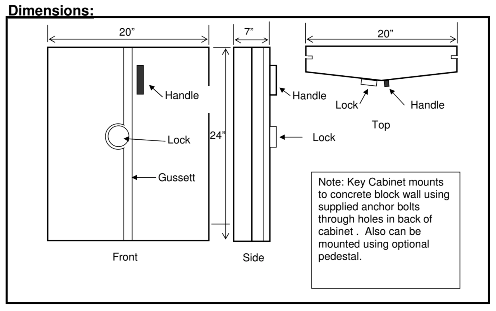 Extra Large 120 Key Key Storage Lock Boxes