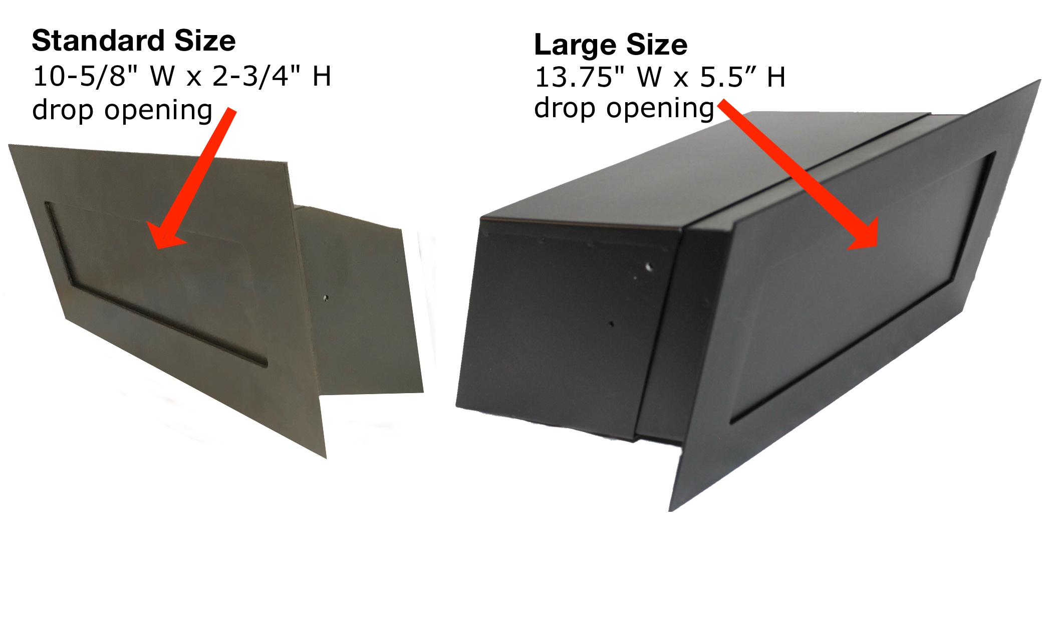 Through the Wall Letter Drop Slot with Chute