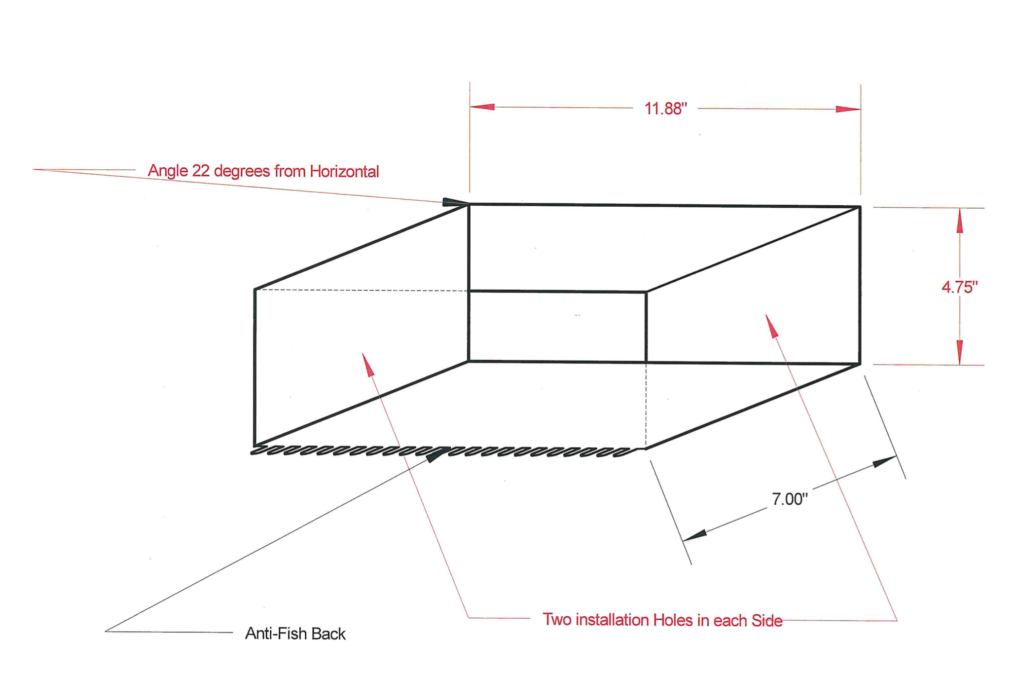 Through the Wall Letter Drop Slot with Chute