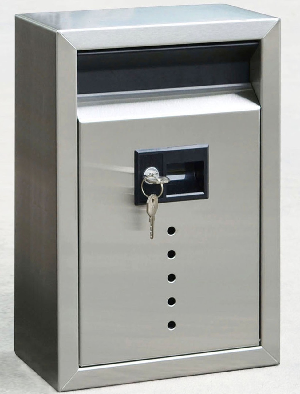 Stainless Steel Wall Drop Box Locking Security Mailbox