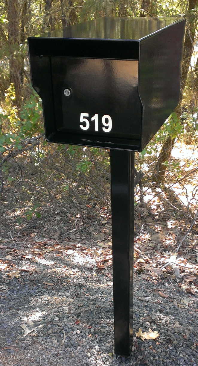 Rural Locking Mailbox Heavy Duty 1/8 Inch Steel Locking Security Mailbox