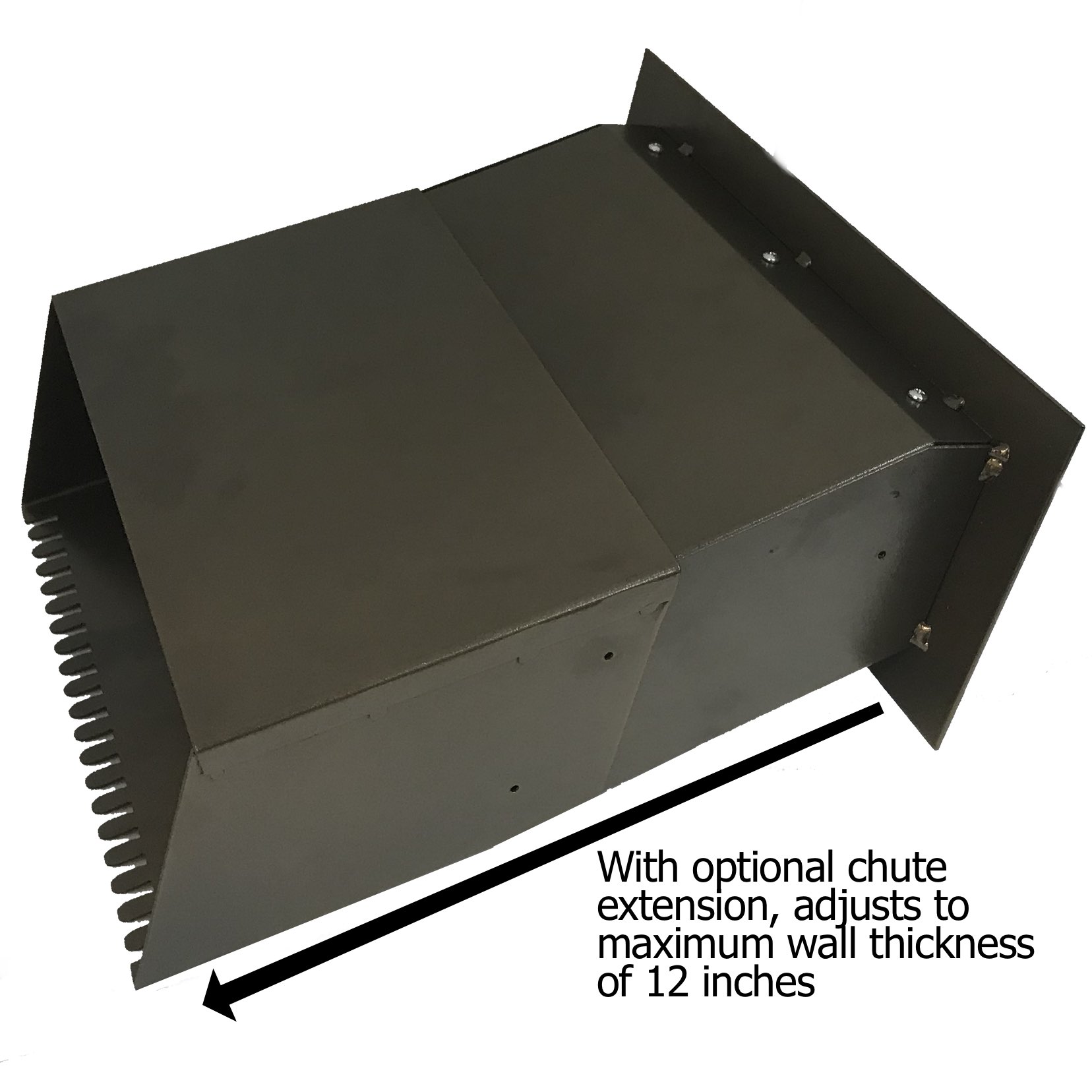 Large Through the Wall Letter Drop Slot with Chute