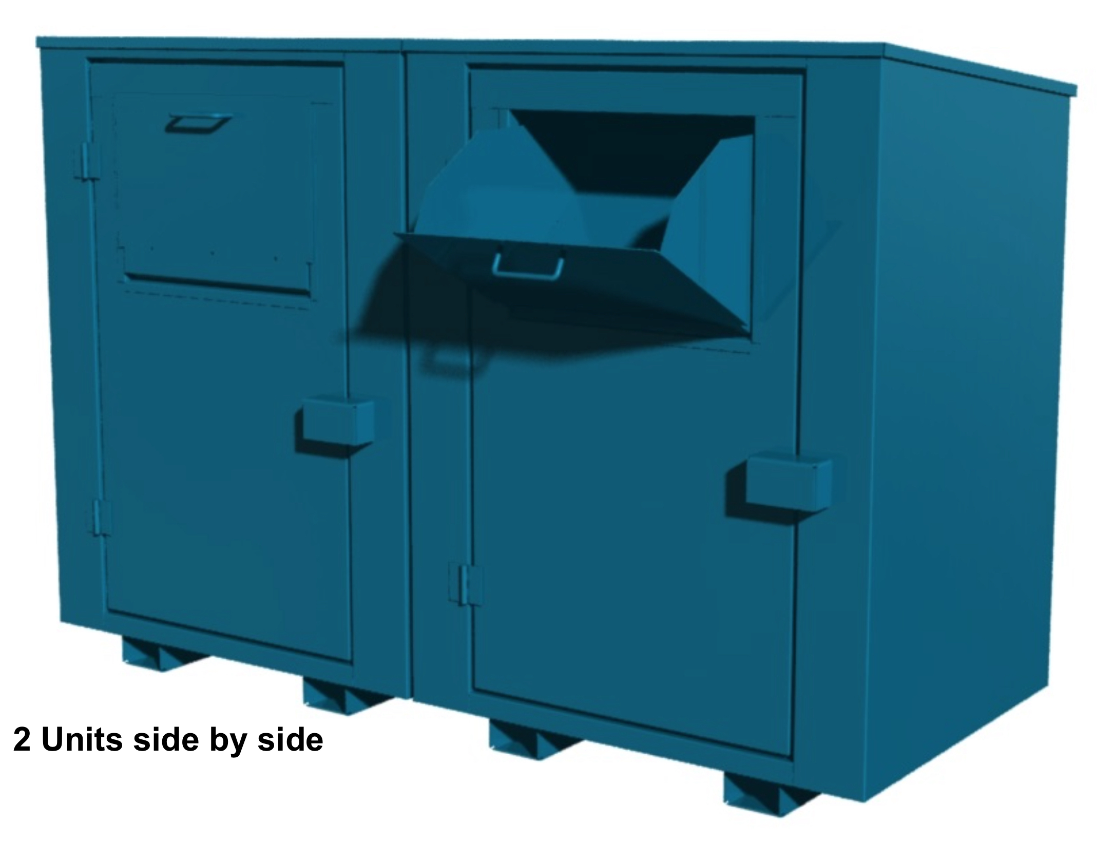 Large Package Freestanding Drop Bin Donation Bin