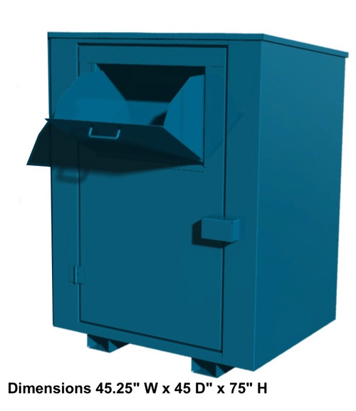 Large Package Freestanding Drop Bin Donation Bin