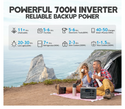 BLUETTI EB70S Portable Power Station - 800W 716Wh, off grid supply