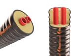 Dual Insulated PEX Pipe -  1 1/4"ID Direct Burial - for Outdoor Wood Boilers, Geothermal, & other Liquid Transfers - Rhinoflex 