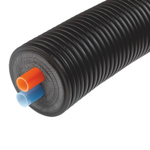 Dual Insulated PEX Pipe  3/4" Direct Burial - for Outdoor Wood Boilers, Geothermal, & other Liquid Transfers - Autonom