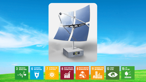 Innovating Solar Energy: The TCT RED Solar Dish Solution