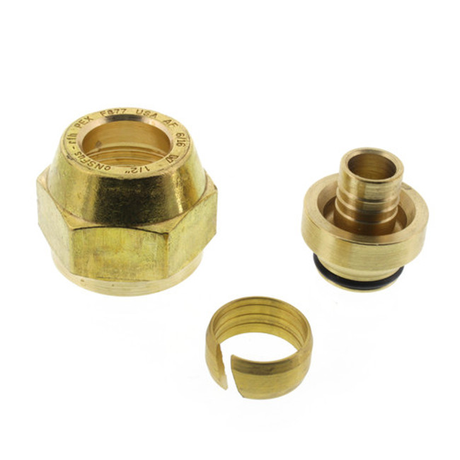 Uponor 1/2" QS-style Fitting Assembly, R20 thread