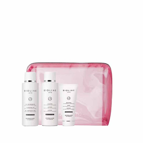 Bioline Mother's Day Gift Set – Primaluce featuring cleanser, serum, cream, and cosmetics bag Bioline Mother's Day Gift Set – Primaluce featuring cleanser, serum, cream, and cosmetics bag