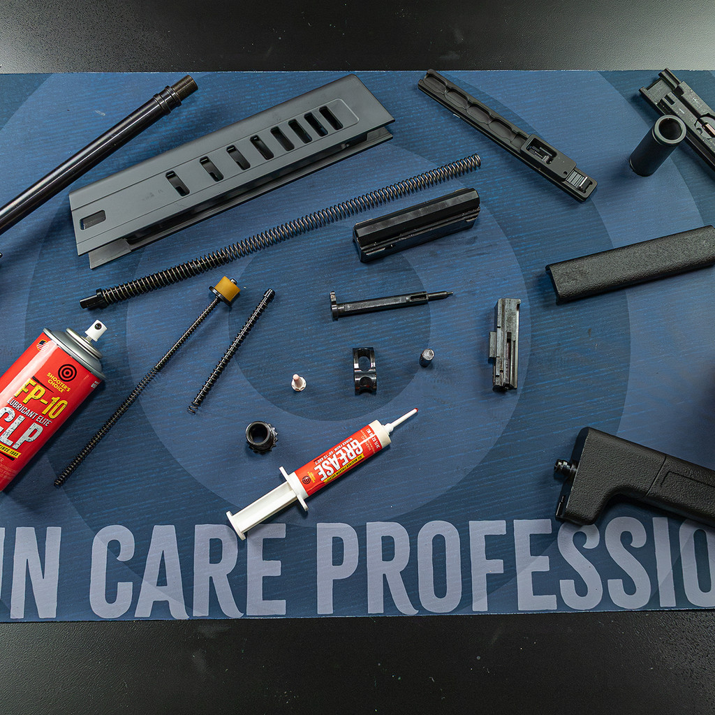 Llifestyle still life image of Shooter's Choice Gun Cleaning Mat 