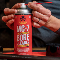 product image Shooter's Choice MC-7 Extra Strength Bore Cleaner in use