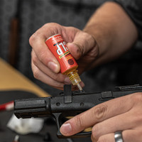 Lifestyle image of image of Shooter's Choice .40 caliber Pistol Cleaning Kit clp shown in use