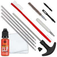 Product image of Shooter's Choice .30cal Rifle Cleaning Kit components