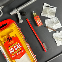 Still life image of Shooter's Choice .30cal Rifle Cleaning Kit in use