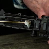 Lifestyle image of  Shooter's Choice Universal Gun Cleaning Kit in use