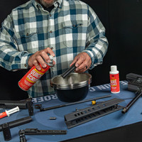 Llifestyle image of Shooter's Choice Gun Cleaning Mat shown in use
