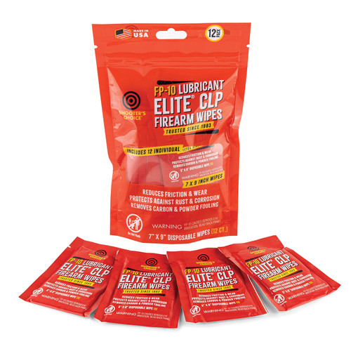 Product Image of Shooter's Choice FP-10 Lubricant Elite® CLP Individually Packaged Firearms Wipes 12 pack