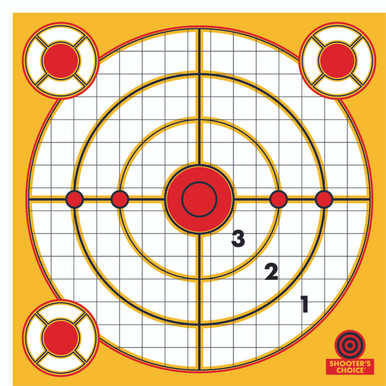 shooter s choice peel and stick rifle pistol range targets gun targets made in the usa