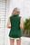 Green Summer Sleeveless, V Neck, Dressy Casual Tank Top Blouse 