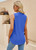 Blue Sleeveless Top, Dressy, Casual Summer Blouse