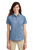 Ladies Short Sleeve Denim Shirt