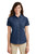 Ladies Short Sleeve Denim Shirt